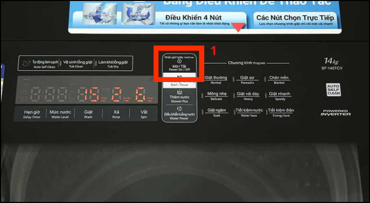 Nhấn nút Power (nút nguồn)
