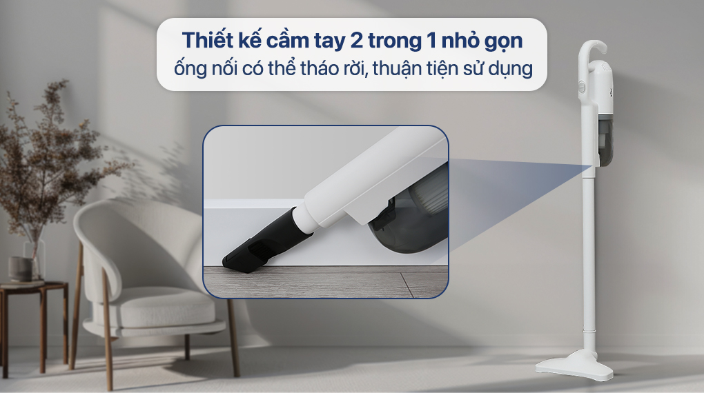 Máy hút bụi cầm tay Bear BVC-B43W1 có cách sử dụng đơn giản với thiết kế nhỏ gọn