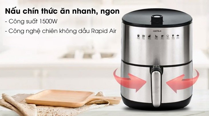 Hướng dẫn sử dụng nồi chiên không dầu Hafele