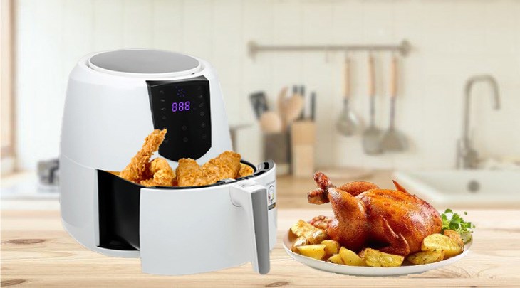 Bạn nên đặt nồi chiên không dầu Lock&Lock EJF357WHT 5.2 lít ở vị bằng phẳng, hạn chế tình trạng đổ ngã