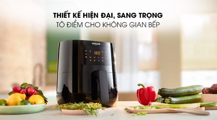 Bạn nên đặt nồi chiên không dầu Philips HD9252/90 2.4 lít ở vị bằng phẳng, hạn chế tình trạng đổ ngã