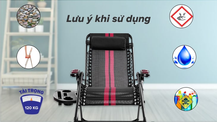 Lưu ý khi sử dụng ghế xếp thư giãn