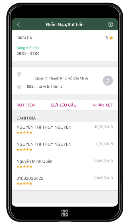 Nhấn Gửi yêu cầu