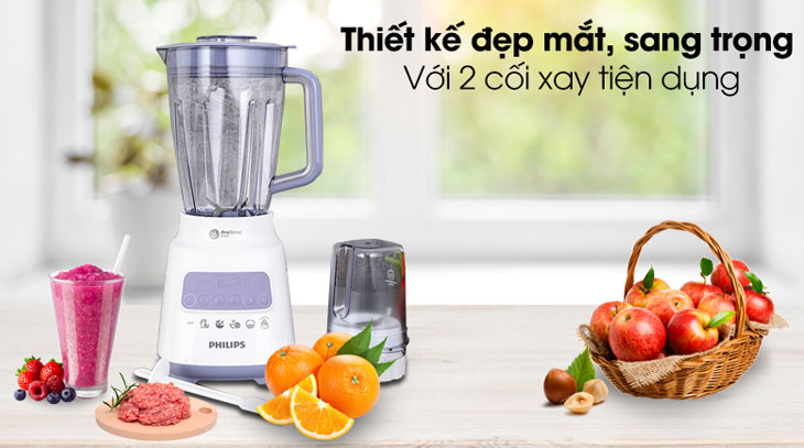 Đảm bảo các bộ phận của máy xay sinh tố Philips được lắp chặt