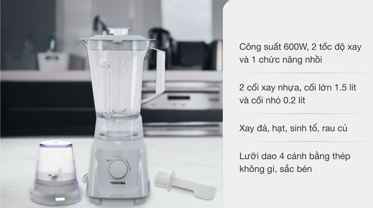 Vận hành máy xay sinh tố Toshiba ở công suất hợp lý để tăng độ bền