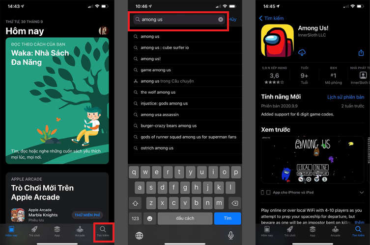 Tải Among Us trên iOS