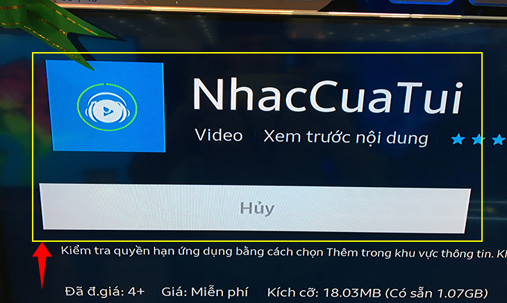 Cách sử dụng ứng dụng nhạc của tui trên smart tivi Samsung 2020 6