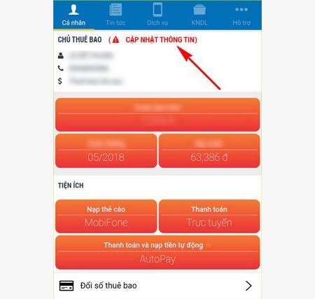 Cách cập nhật thông tin sim Mobifone tại nhà cực dễ