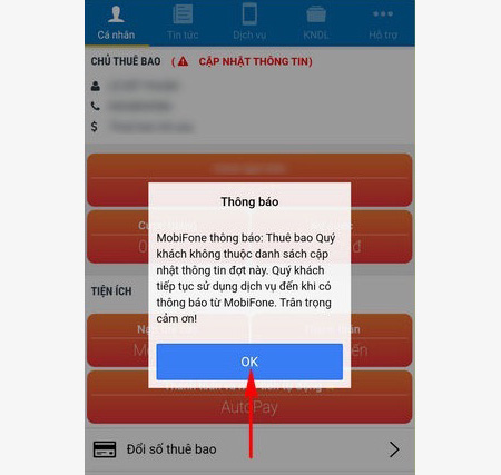 Cách cập nhật thông tin sim Mobifone tại nhà cực dễ