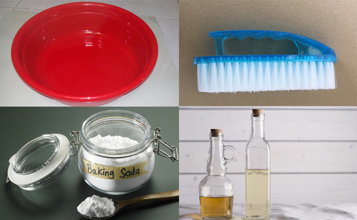 Chuẩn bị các dụng cụ cơ bản để thực hiện vệ sinh bồn ngâm chân