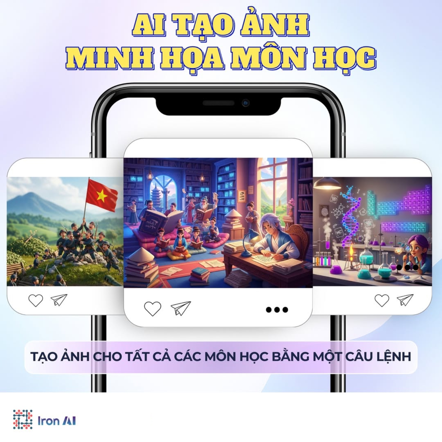 IronAI tạo hình ảnh minh họa cho bài học
