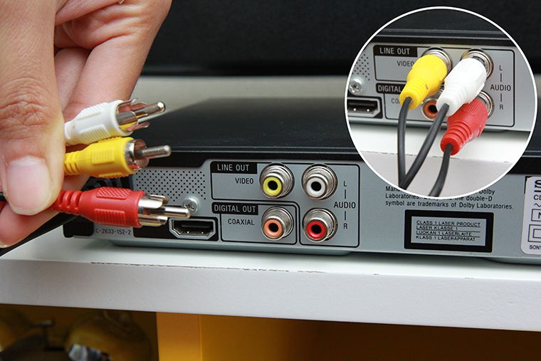 Jack RCA được phân loại dựa vào màu sắc