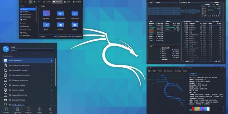Kali linux là một hệ điều hành phổ biến trong lĩnh vực bảo mật