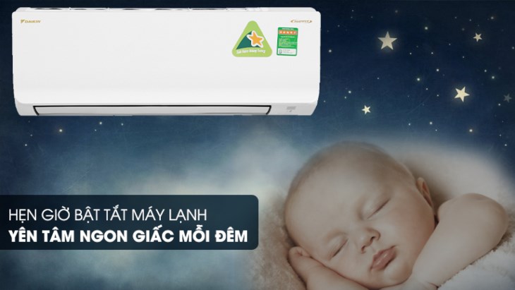 Chế độ hẹn giờ trên máy lạnh máy lạnh Daikin Inverter 2 HP FTKY50WVMV