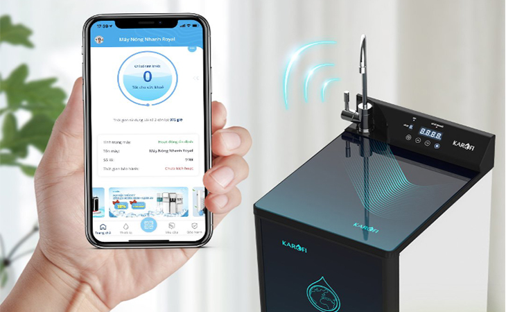 Máy nước lọc Karofi giúp theo dõi mức độ tinh khiết của nguồn nước sau khi lọc thông qua chỉ số PI