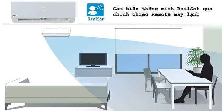 Cảm biến nhiệt độ thông minh (Realset và I-Feel) – Máy lạnh Beko