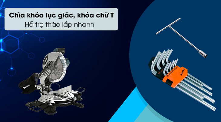 Chìa khóa lục giác và khóa chữ T hỗ trợ tháo lắp nhanh