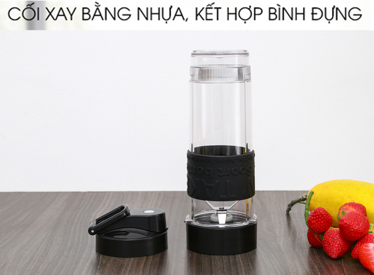 Cối xay thiết kế thông minh dùng kiêm bình nước thể thao