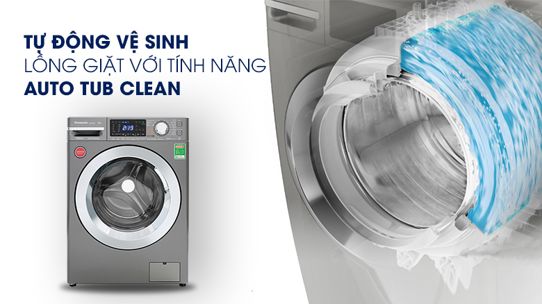 Chế độ tự vệ sinh lồng giặt tiện lợi, tiết kiệm thời gian