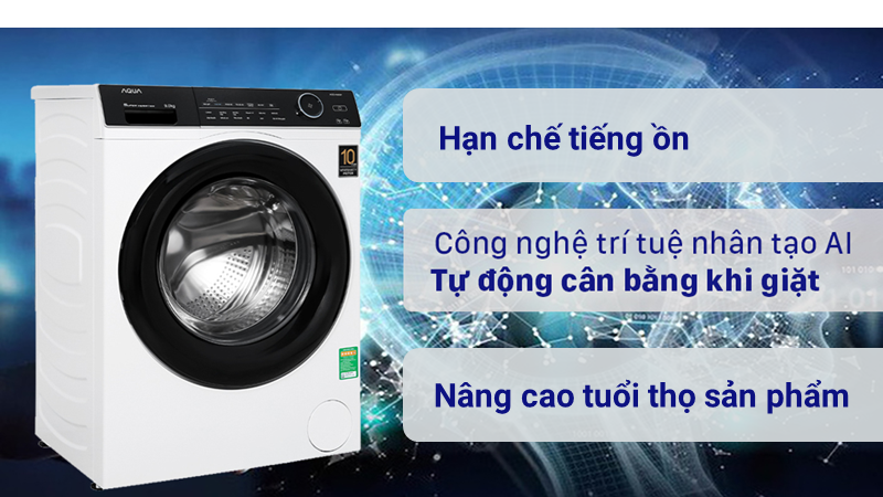 Công nghệ AI DBT giúp hạn chế tiếng ồn, rung lắc, đảm bảo tuổi thọ máy