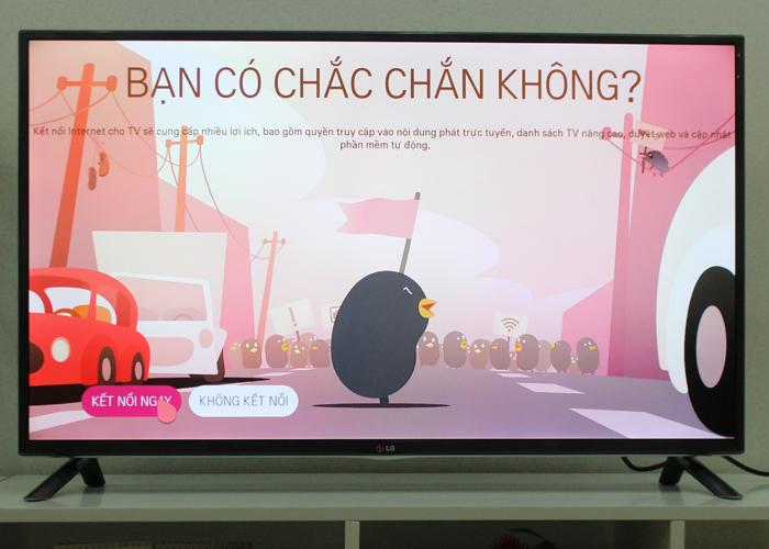 Bearn Bird dễ thươngxuất hiện hướng dẫn bạn thực hiện các cài đặt trên tivi