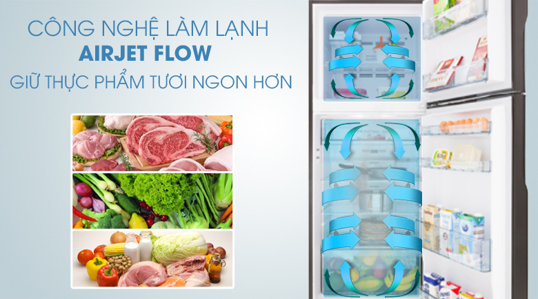 Công nghệ làm lạnh Air jet Flow trên tủ lạnh Hitachi