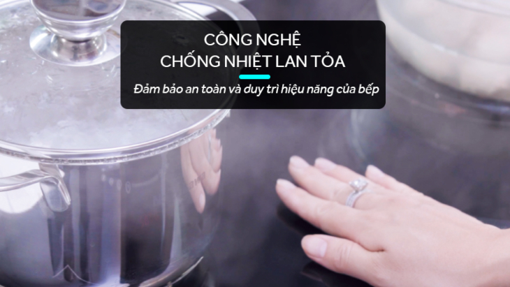 Công nghệ chống nhiệt lan tỏa trên bếp từ Nagakawa