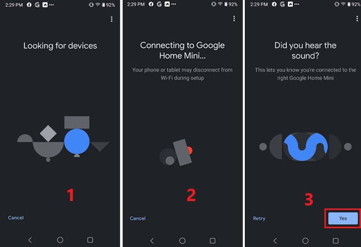 Bật Bluetooth và vị trí > Yes