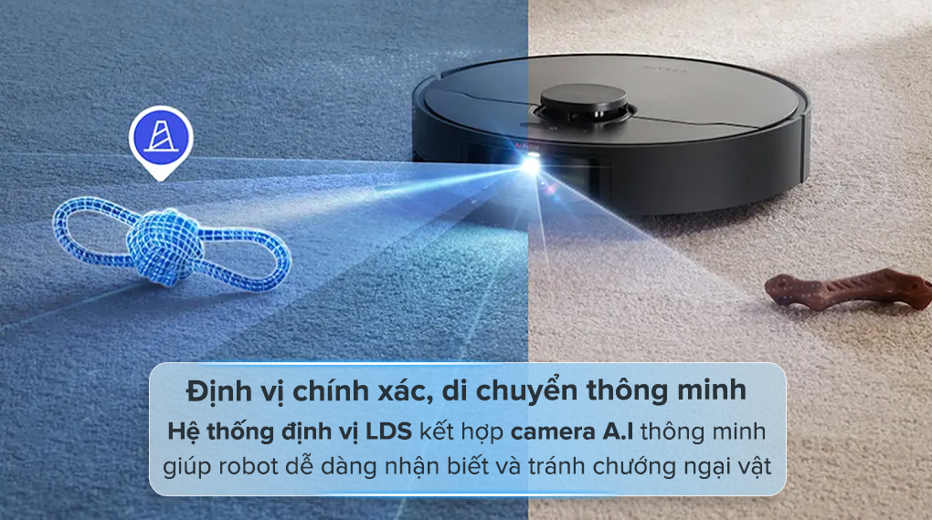 Robot hút bụi lau nhà Dreame X40 Ultra có thể xác định và tránh tới 80 loại vật thể