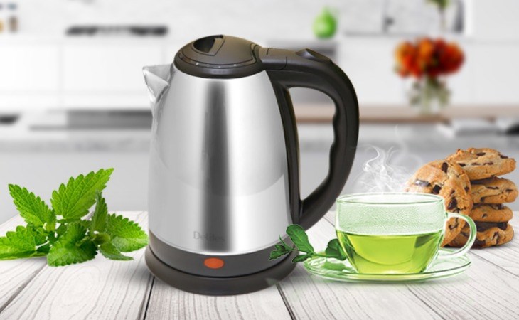Bình đun siêu tốc Delites 1.8 lít ST18S05 có thiết kế bằng inox, hạn chế oxy hóa