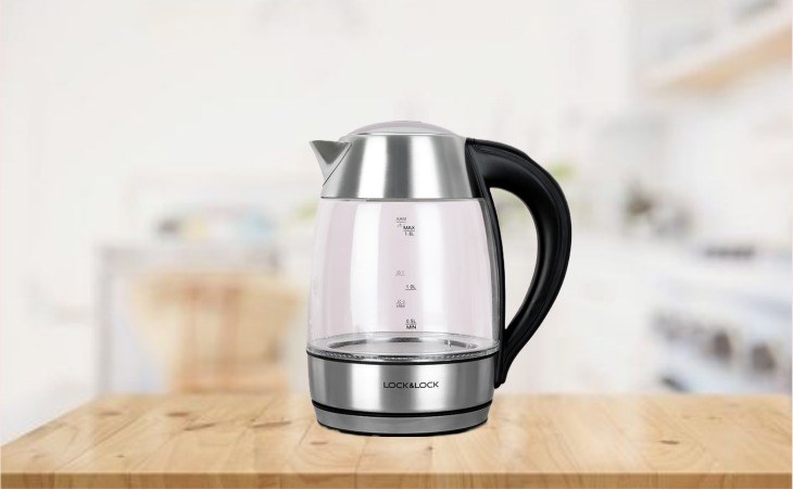 Bình đun siêu tốc Lock&Lock 1.8 lít EJK341 với công suất 1850W - 2200W giúp đun sôi nước nhanh chóng