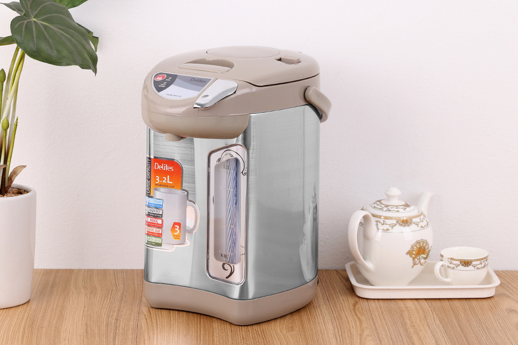 Bình thủy điện cao cấp có chức năng đun sôi, giữ ấm, tự động làm nóng lại