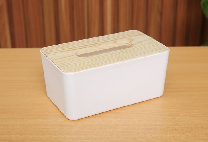 Màu sắc hộp đựng giấy nhựa 22 x 12 x 9.5 cm BHX SC-TB7001 đơn giản nhưng vẫn khiến cho không gian sống tinh tế