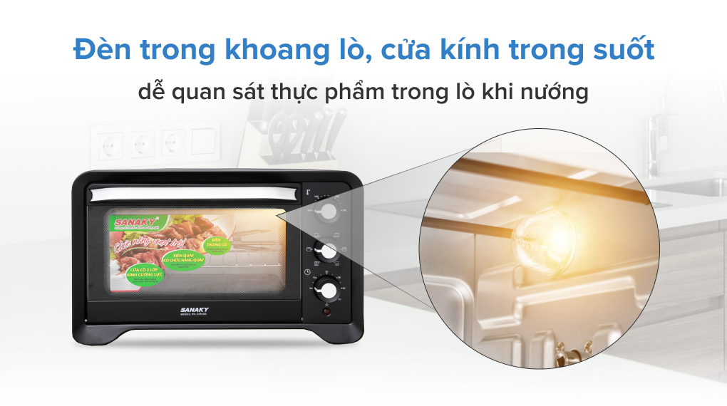 Lò nướng Sanaky VH259S2D 25 lít
