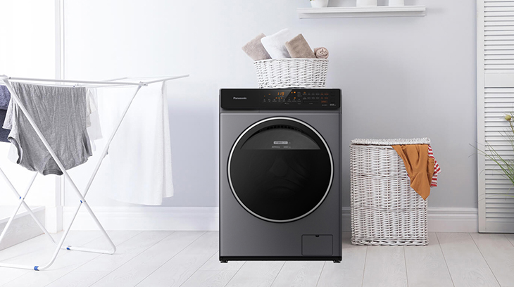 Máy giặt lồng ngang giúp tiết kiệm diện tích