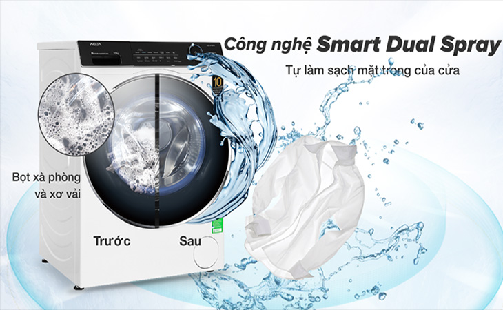 Smart Dual Spray tự làm sạch mặt trong cửa