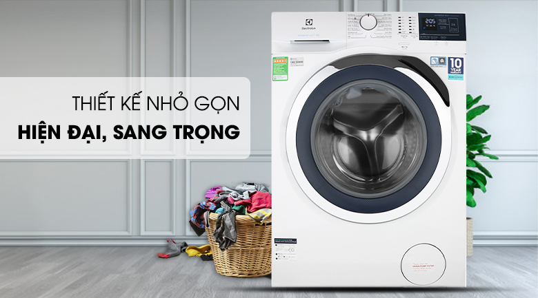 Máy giặt cửa ngang có thiết kế cửa ở phía trước máy