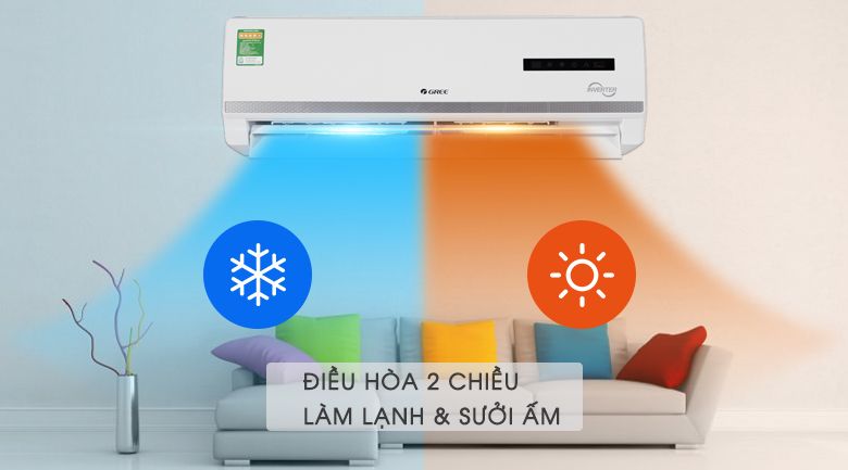 Máy lạnh 2 chiều LG Inverter 1.5 HP B13END