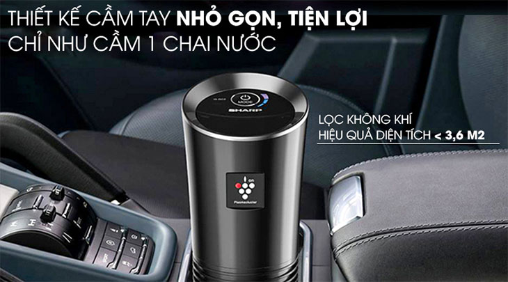 Máy lọc không khí dùng trên xe hơi có thiết kế nhỏ gọn