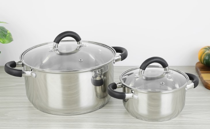 Bộ 2 nồi inox 3 đáy nắp kính Delites CW-S051-4A có giá bán 450.000 đồng tại Điện máy XANH (giá cập nhật tháng 07/2023, có thể thay đổi theo thời gian)