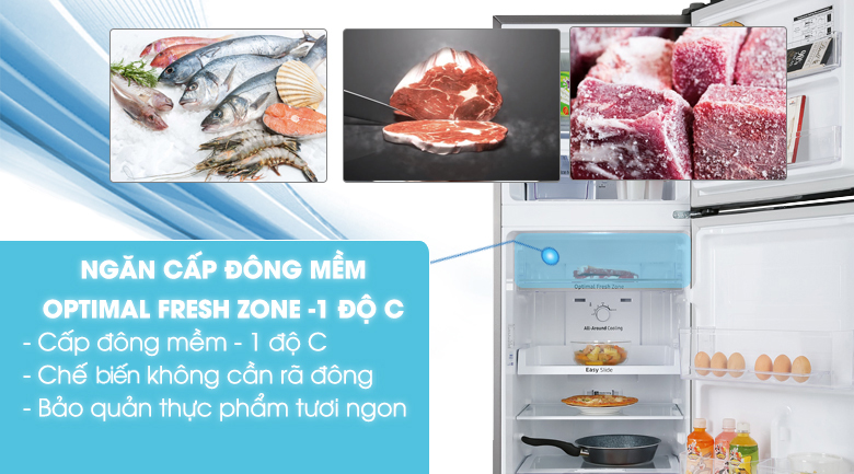 Cấp đông thực phẩm nhanh chóng, không cần rã đông lâu khi nấu