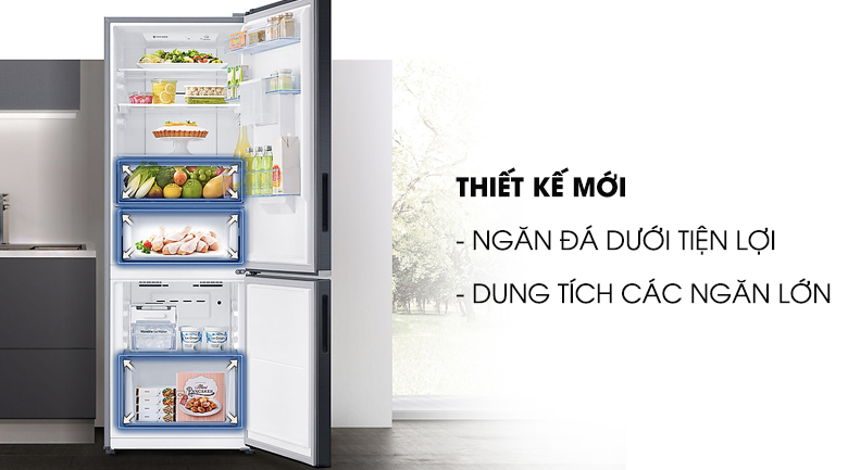 Tủ lạnh đời mới, ngăn đá dưới hiện đại