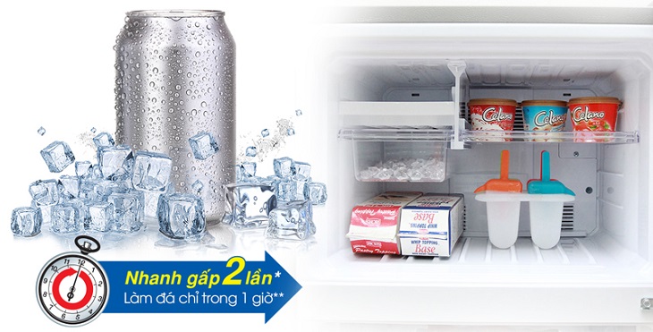 Tủ lạnh làm đá nhanh giải tỏa cơn khát