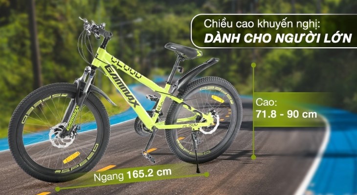 Bạn có thể thay đổi chiều cao của xe đạp địa hình MTB Gammax 24-Qingyun-3.0-21S 24 inch một cách nhanh chóng để phù hợp với vóc dáng của bản thân