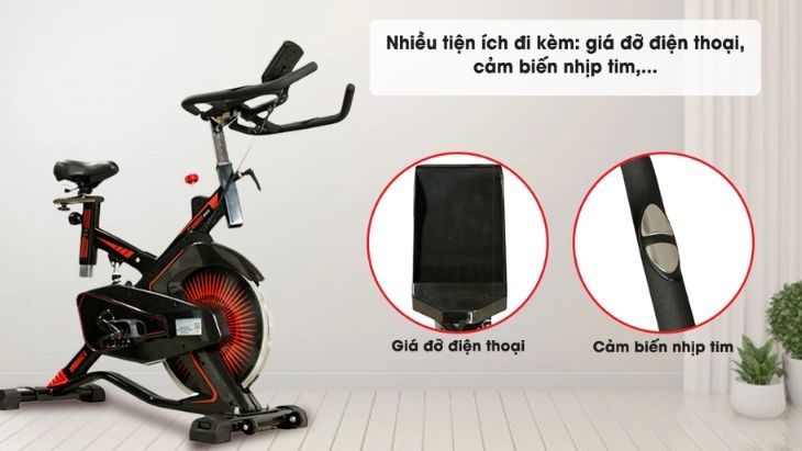 Xe Đạp Tập Thể Dục Airbike Sport MK-291 được trang bị tính năng hỗ trợ bạn theo dõi nhịp tim trong quá trình luyện tập