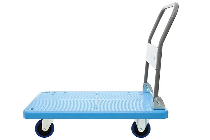 Xe đẩy hàng Advindeq PT-300 có sàn đẩy bằng nhựa cao cấp, kích thước mặt sàn 95.7 x 60cm rộng rãi