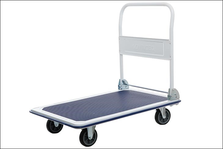 Xe đẩy hàng Advindeq TL-300 có bánh xe có thể xoay 360 độ giúp chuyển hướng xe đẩy một cách linh hoạt