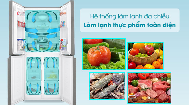 Tủ lạnh Sharp Inverter 401 lít SJ-FXP480VG-BK