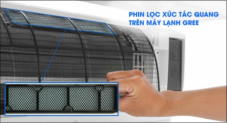 Phin lọc xúc tác quang Apatit Titan trên điều hòa Daikin