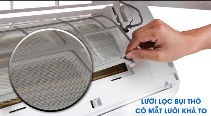 Tấm lọc bụi thô là tấm lọc cơ bản có trên hầu hết các mẫu điều hòa hiện nay